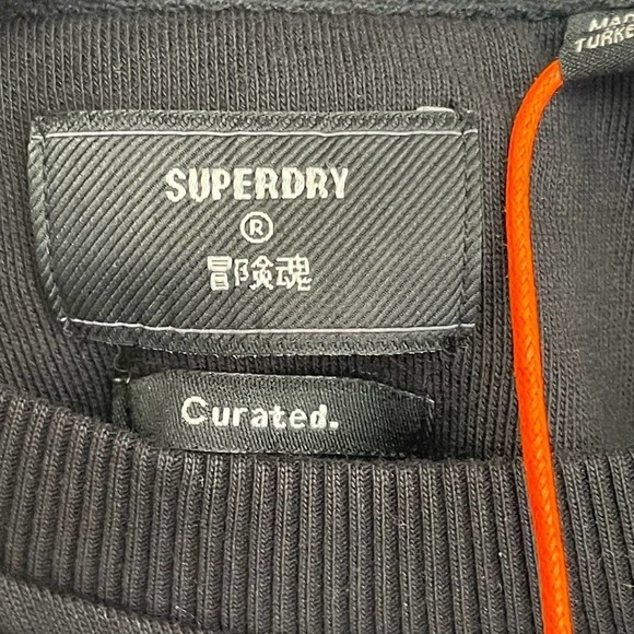 NEW Superdry Women's Rib Insert Dress Black Pockets Size 10 - Picture 8 of 10